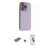 MARSİLYAN™- iPhone 13 Pro Max Kılıf Siluet Minimal Özel Seri - Şeffaf Pasifik Cam Ekran Koruyucu + Renkli Kamera Lens Koruma Cam - PE