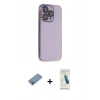 MARSİLYAN™- iPhone 13 Pro Max Kılıf Siluet Minimal Özel Seri - Şeffaf Pasifik Cam Ekran Koruyucu + Shine Kamera Lens Koruma Cam - GI