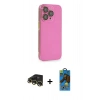 MARSİLYAN™- iPhone 13 Pro Max Kılıf Siluet Minimal Özel Seri - Siyah 18D Cam Ekran Koruyucu + Raze Metal Kamera Lens - GD