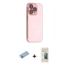 MARSİLYAN™- iPhone 13 Pro Max Kılıf Siluet Minimal Özel Seri - Siyah 6D Mat Seramik Hayalet Nano Ekran Koruyucu + Shine Kamera Lens Koruma Cam - MI