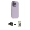 MARSİLYAN™- iPhone 13 Pro Max Kılıf Siluet Minimal Özel Seri - Siyah 6D Mat Seramik Hayalet Nano Ekran Koruyucu + Raze Metal Kamera Lens - GD