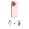 MARSİLYAN™- iPhone 13 Pro Max Kılıf Siluet Minimal Özel Seri - Siyah 6D Mat Seramik Hayalet Nano Ekran Koruyucu + Shine Kamera Lens - GD