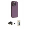 MARSİLYAN™- iPhone 13 Pro Max Kılıf Siluet Minimal Özel Seri - Siyah 6D Mat Seramik Hayalet Nano Ekran Koruyucu + Raze Metal Kamera Lens - GD