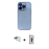 MARSİLYAN™- iPhone 13 Pro Max Kılıf Siluet Minimal Özel Seri - Siyah Bilvis 3D Cam Ekran Koruyucu + Pers Alüminyum Kamera Lens - SABE