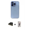 MARSİLYAN™- iPhone 13 Pro Max Kılıf Siluet Minimal Özel Seri - Siyah Bilvis 3D Cam Ekran Koruyucu + Raze Metal Kamera Lens - GD