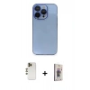 MARSİLYAN™- iPhone 13 Pro Max Kılıf Siluet Minimal Özel Seri - Siyah Bilvis 3D Cam Ekran Koruyucu + Shine Kamera Lens - GD