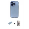 MARSİLYAN™- iPhone 13 Pro Max Kılıf Siluet Minimal Özel Seri - Siyah Bilvis 3D Cam Ekran Koruyucu + Shine Kamera Lens Koruma Cam - MI