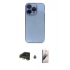 MARSİLYAN™- iPhone 13 Pro Max Kılıf Siluet Minimal Özel Seri - Siyah Bilvis 3D Mat Cam Ekran Koruyucu + Raze Metal Kamera Lens - GD