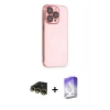 MARSİLYAN™- iPhone 13 Pro Max Kılıf Siluet Minimal Özel Seri - Siyah Bilvis 5in1 3D Magic Cam Ekran Koruyucu + Raze Metal Kamera Lens - GD
