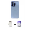 MARSİLYAN™- iPhone 13 Pro Max Kılıf Siluet Minimal Özel Seri - Siyah Bilvis 5in1 3D Magic Cam Ekran Koruyucu + Shine Kamera Lens - GD