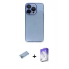 MARSİLYAN™- iPhone 13 Pro Max Kılıf Siluet Minimal Özel Seri - Siyah Bilvis 5in1 3D Magic Cam Ekran Koruyucu + Shine Kamera Lens Koruma Cam - MI