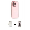 MARSİLYAN™- iPhone 13 Pro Max Kılıf Siluet Minimal Özel Seri - Siyah Bilvis Hayalet Cam Ekran Koruyucu + Shine Kamera Lens - GD