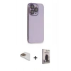 MARSİLYAN™- iPhone 13 Pro Max Kılıf Siluet Minimal Özel Seri - Siyah Bilvis Hayalet Cam Ekran Koruyucu + Pers Alüminyum Kamera Lens - GD