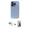 MARSİLYAN™- iPhone 13 Pro Max Kılıf Siluet Minimal Özel Seri - Siyah Bilvis Hayalet Cam Ekran Koruyucu + Pers Alüminyum Kamera Lens - GD