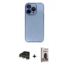 MARSİLYAN™- iPhone 13 Pro Max Kılıf Siluet Minimal Özel Seri - Siyah Bilvis Hayalet Cam Ekran Koruyucu + Raze Metal Kamera Lens - GD