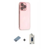 MARSİLYAN™- iPhone 13 Pro Max Kılıf Siluet Minimal Özel Seri - Siyah Bilvis Hayalet Cam Ekran Koruyucu + Shine Kamera Lens Koruma Cam - GI