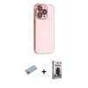 MARSİLYAN™- iPhone 13 Pro Max Kılıf Siluet Minimal Özel Seri - Siyah Bilvis Hayalet Cam Ekran Koruyucu + Shine Kamera Lens Koruma Cam - MI