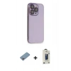 MARSİLYAN™- iPhone 13 Pro Max Kılıf Siluet Minimal Özel Seri - Siyah Bilvis Hayalet Cam Ekran Koruyucu + Shine Kamera Lens Koruma Cam - GI