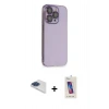 MARSİLYAN™- iPhone 13 Pro Max Kılıf Siluet Minimal Özel Seri - Siyah Joko 5D Cam + Pers Alüminyum Kamera Lens - LT