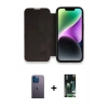MARSİLYAN™- iPhone 13 Pro Max Kılıf Siluet Minimal Serisi - Şeffaf 360 Full Body Arka Koruyucu + Neon Fosforlu Kamera Lens - MI