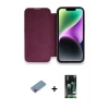 MARSİLYAN™- iPhone 13 Pro Max Kılıf Siluet Minimal Serisi - Şeffaf 360 Full Body Arka Koruyucu + Shine Kamera Lens Koruma Cam - PE
