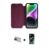 MARSİLYAN™- iPhone 13 Pro Max Kılıf Siluet Minimal Serisi - Şeffaf 360 Full Body Arka Koruyucu + Rainbow Kamera Lens Koruma Cam - MI