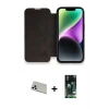 MARSİLYAN™- iPhone 13 Pro Max Kılıf Siluet Minimal Serisi - Şeffaf 360 Full Body Arka Koruyucu + Rainbow Kamera Lens Koruma Cam - BZ