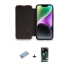 MARSİLYAN™- iPhone 13 Pro Max Kılıf Siluet Minimal Serisi - Şeffaf 360 Full Body Arka Koruyucu + Shine Kamera Lens Koruma Cam - MI