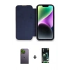 MARSİLYAN™- iPhone 13 Pro Max Kılıf Siluet Minimal Serisi - Şeffaf 360 Full Body Arka Koruyucu + Neon Fosforlu Kamera Lens - YL