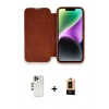 MARSİLYAN™- iPhone 13 Pro Max Kılıf Siluet Minimal Serisi - Şeffaf Maxco Cam Ekran Koruyucu + Shine Kamera Lens - GD