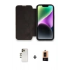 MARSİLYAN™- iPhone 13 Pro Max Kılıf Siluet Minimal Serisi - Şeffaf Maxco Cam Ekran Koruyucu + Shine Kamera Lens - GD