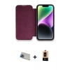 MARSİLYAN™- iPhone 13 Pro Max Kılıf Siluet Minimal Serisi - Şeffaf Maxco Cam Ekran Koruyucu + Rainbow Kamera Lens Koruma Cam - MI