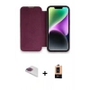 MARSİLYAN™- iPhone 13 Pro Max Kılıf Siluet Minimal Serisi - Şeffaf Maxco Cam Ekran Koruyucu + Pers Alüminyum Kamera Lens - GI
