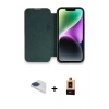 MARSİLYAN™- iPhone 13 Pro Max Kılıf Siluet Minimal Serisi - Şeffaf Maxco Cam Ekran Koruyucu + Pers Alüminyum Kamera Lens - LT