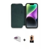 MARSİLYAN™- iPhone 13 Pro Max Kılıf Siluet Minimal Serisi - Şeffaf Maxco Cam Ekran Koruyucu + Pers Alüminyum Kamera Lens - GI