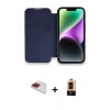 MARSİLYAN™- iPhone 13 Pro Max Kılıf Siluet Minimal Serisi - Şeffaf Maxco Cam Ekran Koruyucu + Pers Alüminyum Kamera Lens - KI