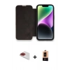 MARSİLYAN™- iPhone 13 Pro Max Kılıf Siluet Minimal Serisi - Şeffaf Maxco Cam Ekran Koruyucu + Pers Alüminyum Kamera Lens - KI