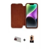 MARSİLYAN™- iPhone 13 Pro Max Kılıf Siluet Minimal Serisi - Şeffaf Maxco Cam Ekran Koruyucu + Rainbow Kamera Lens Koruma Cam - KI