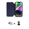 MARSİLYAN™- iPhone 13 Pro Max Kılıf Siluet Minimal Serisi - Şeffaf Maxco Cam Ekran Koruyucu + Rainbow Kamera Lens Koruma Cam - MR