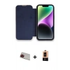 MARSİLYAN™- iPhone 13 Pro Max Kılıf Siluet Minimal Serisi - Şeffaf Maxco Cam Ekran Koruyucu + Rainbow Kamera Lens Koruma Cam - KI