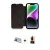 MARSİLYAN™- iPhone 13 Pro Max Kılıf Siluet Minimal Serisi - Şeffaf Maxco Cam Ekran Koruyucu + Rainbow Kamera Lens Koruma Cam - MR
