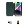 MARSİLYAN™- iPhone 13 Pro Max Kılıf Siluet Minimal Serisi - Şeffaf Maxco Cam Ekran Koruyucu + Rainbow Kamera Lens Koruma Cam - KI