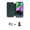 MARSİLYAN™- iPhone 13 Pro Max Kılıf Siluet Minimal Serisi - Şeffaf Maxco Cam Ekran Koruyucu + Rainbow Kamera Lens Koruma Cam - MR