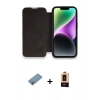 MARSİLYAN™- iPhone 13 Pro Max Kılıf Siluet Minimal Serisi - Şeffaf Maxco Cam Ekran Koruyucu + Shine Kamera Lens Koruma Cam - GI