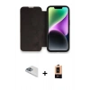 MARSİLYAN™- iPhone 13 Pro Max Kılıf Siluet Minimal Serisi - Şeffaf Maxco Cam Ekran Koruyucu + Pers Alüminyum Kamera Lens - SABE