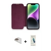 MARSİLYAN™- iPhone 13 Pro Max Kılıf Siluet Minimal Serisi - Şeffaf Pasifik Cam Ekran Koruyucu + Gold Pers Alüminyum Kamera Lens