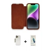 MARSİLYAN™- iPhone 13 Pro Max Kılıf Siluet Minimal Serisi - Şeffaf Pasifik Cam Ekran Koruyucu + Shine Kamera Lens - GD