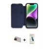 MARSİLYAN™- iPhone 13 Pro Max Kılıf Siluet Minimal Serisi - Şeffaf Pasifik Cam Ekran Koruyucu + Rainbow Kamera Lens Koruma Cam - KI