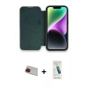 MARSİLYAN™- iPhone 13 Pro Max Kılıf Siluet Minimal Serisi - Şeffaf Pasifik Cam Ekran Koruyucu + Rainbow Kamera Lens Koruma Cam - KI