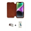 MARSİLYAN™- iPhone 13 Pro Max Kılıf Siluet Minimal Serisi - Şeffaf Pasifik Cam Ekran Koruyucu + Rainbow Kamera Lens Koruma Cam - KI
